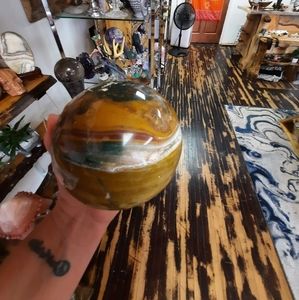 Ocean jasper  sphere. 108 mm